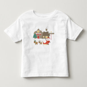 Santa's Workshop - Christmas Scene Toddler T-shirt
