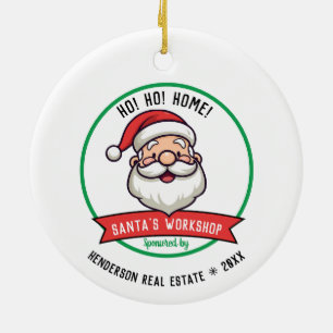 Santa's Workshop Company Christmas  Ceramic Ornament