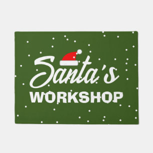 Santa's Workshop custom door mat