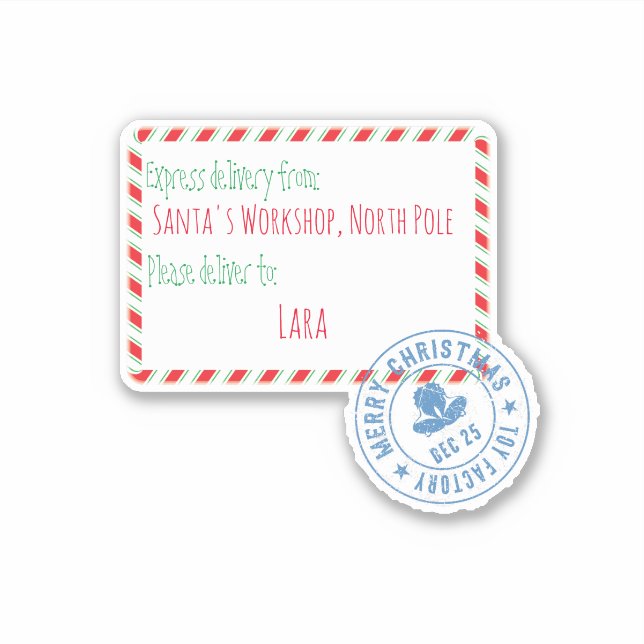 Santa's Workshop Delivery Personalized (Front)