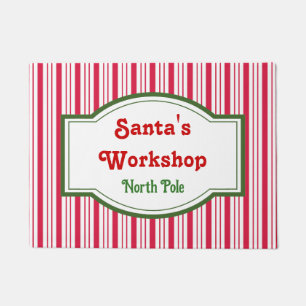 Santa's Workshop Doormat Rug