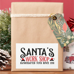 Santa's workshop festive Christmas Sticker