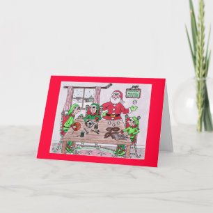 Santas Workshop Holiday Card