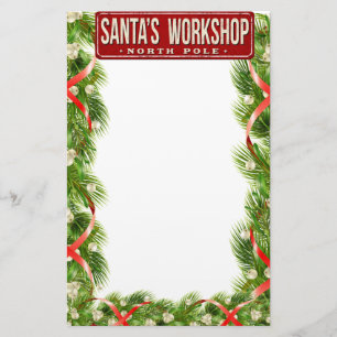 Santa's Workshop North Pole Stationery