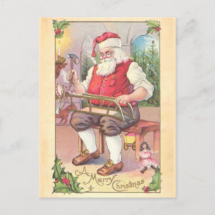 Santa's Workshop Postcard