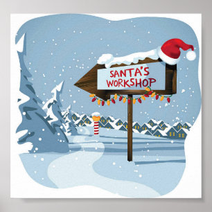 santa's workshop poster