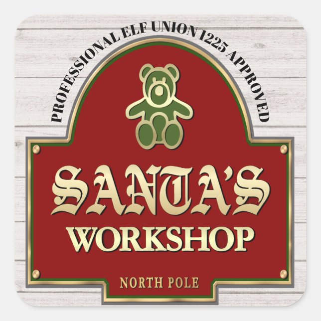 Santa's Workshop Sticker (Front)