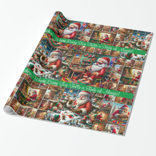 Santa's Workshop: Where Every Toy Tells a Tale  Wrapping Paper