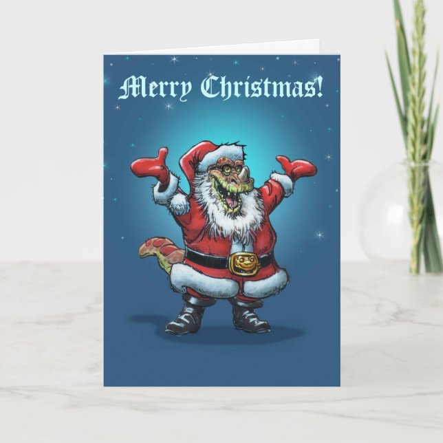 SANTASAURUS Card (Front)