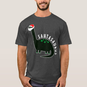Santasaurus T Rex Funny Santa Dinosaur Christmas B T-Shirt