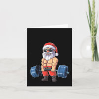 Santashred Funny Santa Meme Xmas Gym Bodybuilding 