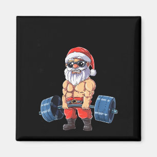 Santashred Funny Santa Meme Xmas Gym Bodybuilding  Magnet