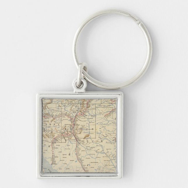 Sante Fe Route, California Keychain (Front)