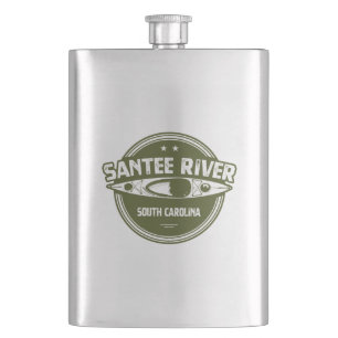 Santee River South Carolina Kayaking Hip Flask