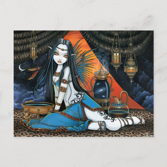 Santha Celestial Tribal Sage Fairy Angel Poscard Postcard (Front)