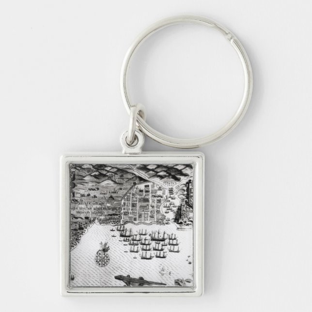Santiago, Cape Verde, 1589 Keychain (Front)