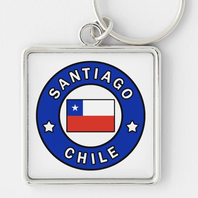 Santiago Chile Keychain (Front)