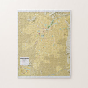 Santiago Chile Map (1987) Jigsaw Puzzle