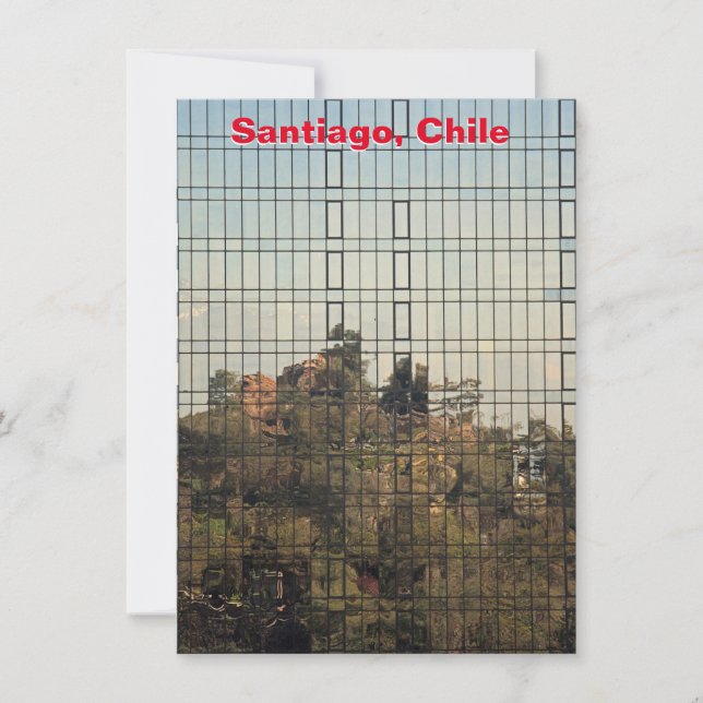 Santiago, Chile reflection Card (Front)