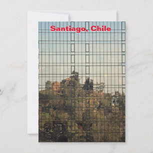 Santiago, Chile reflection Card