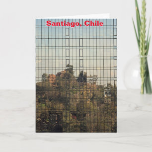 Santiago, Chile reflection Card