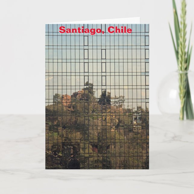 Santiago, Chile reflection Card (Front)