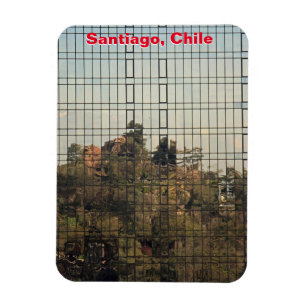 Santiago, Chile reflection Magnet