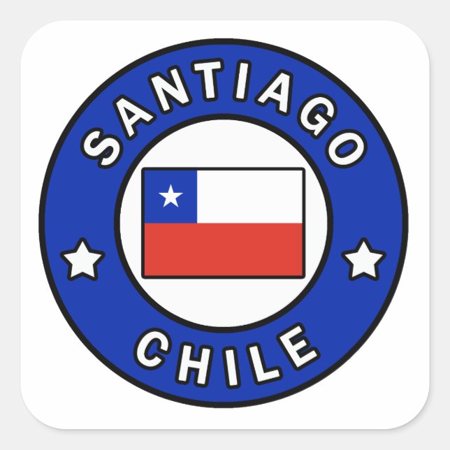 Santiago Chile Square Sticker (Front)