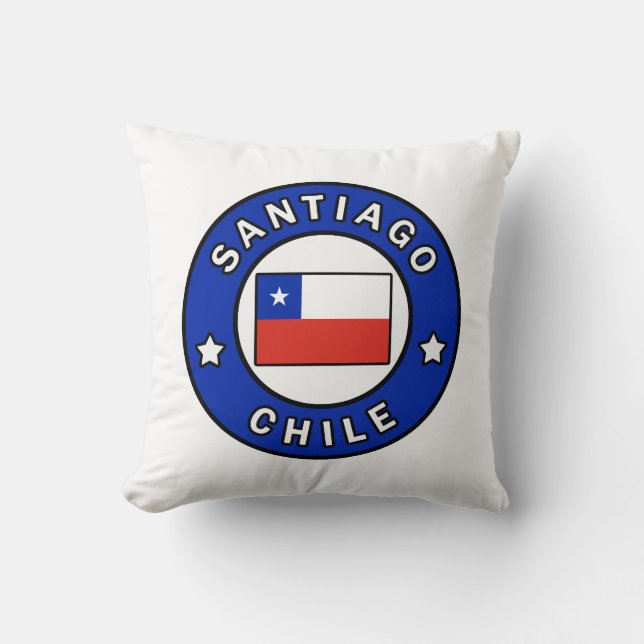 Santiago Chile Throw Pillow (Front)