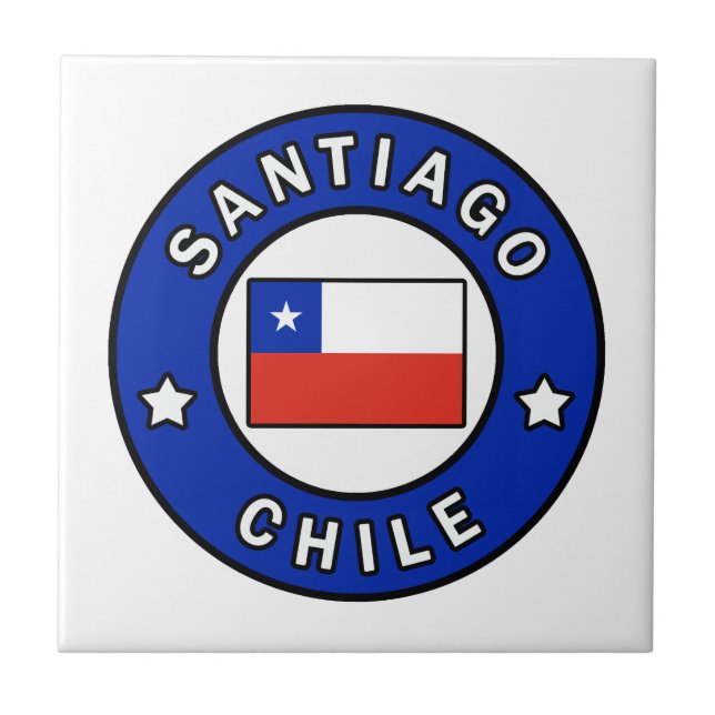 Santiago Chile Tile (Front)