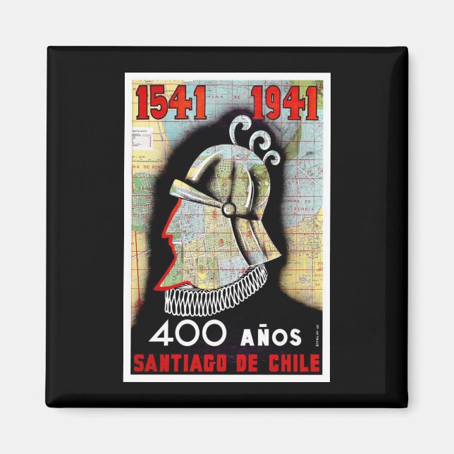 Santiago De Chile Magnet (Front)