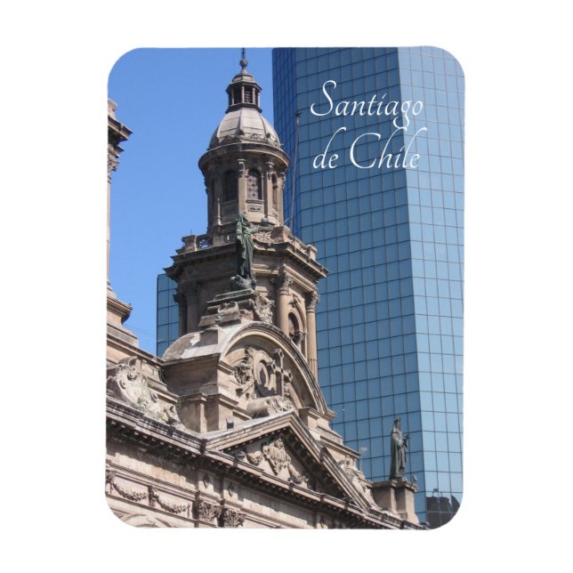Santiago de Chile, Old and New Magnet (Vertical)