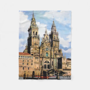 Santiago de Compostela Cathedral (A Coruña) Fleece Blanket