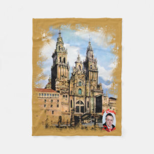 Santiago de Compostela Cathedral (A Coruña) Fleece Blanket
