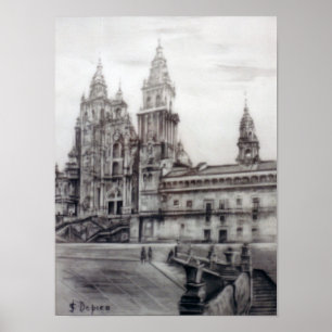 Santiago de Compostela Cathedral (A Coruña) Poster