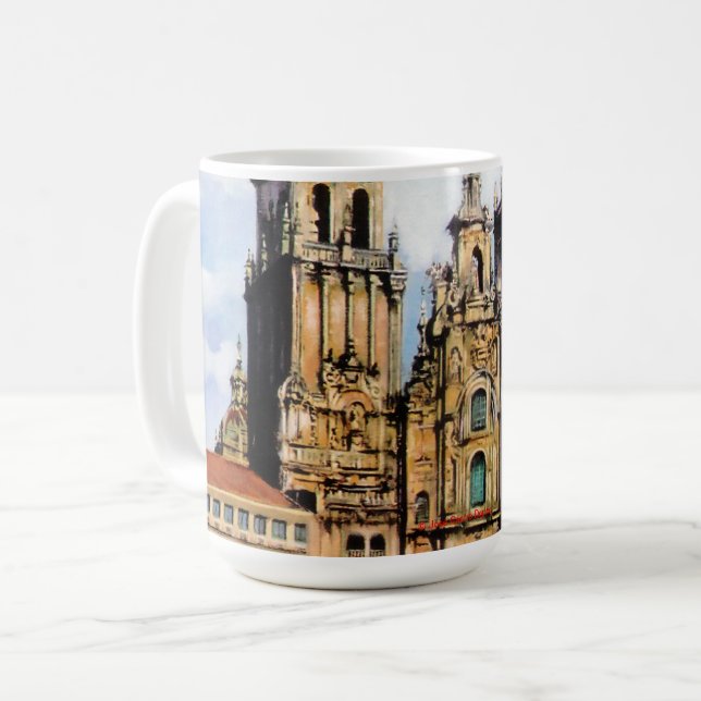 Santiago de Compostela Cathedral Coffee Mug (Front Left)