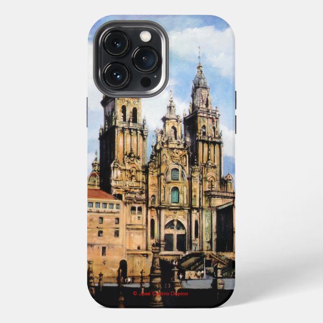 Santiago de Compostela Cathedral iPhone Case (Back)