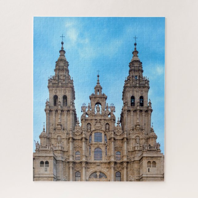 Santiago de Compostela Cathedral Jigsaw Puzzle (Vertical)