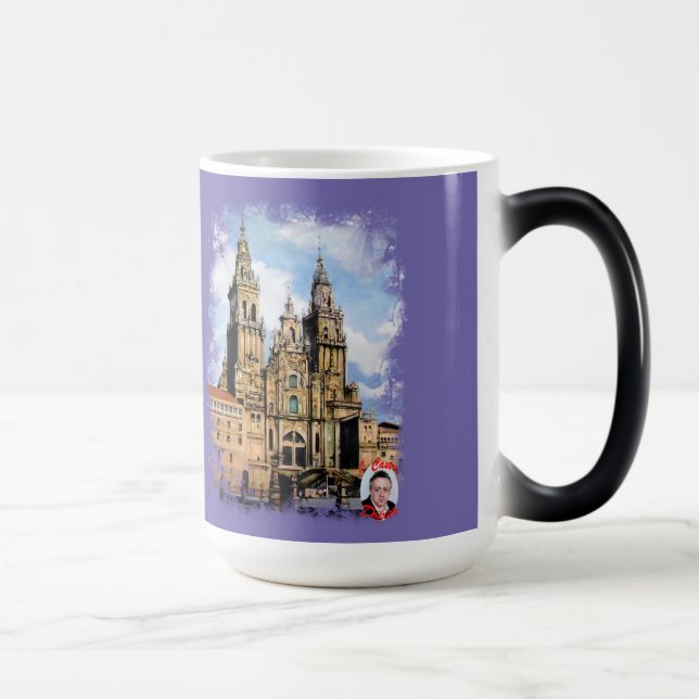 Santiago de Compostela Cathedral Magic Mug (Right)