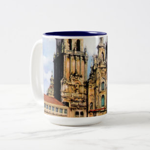 Santiago de Compostela Cathedral Two-Tone Coffee Mug