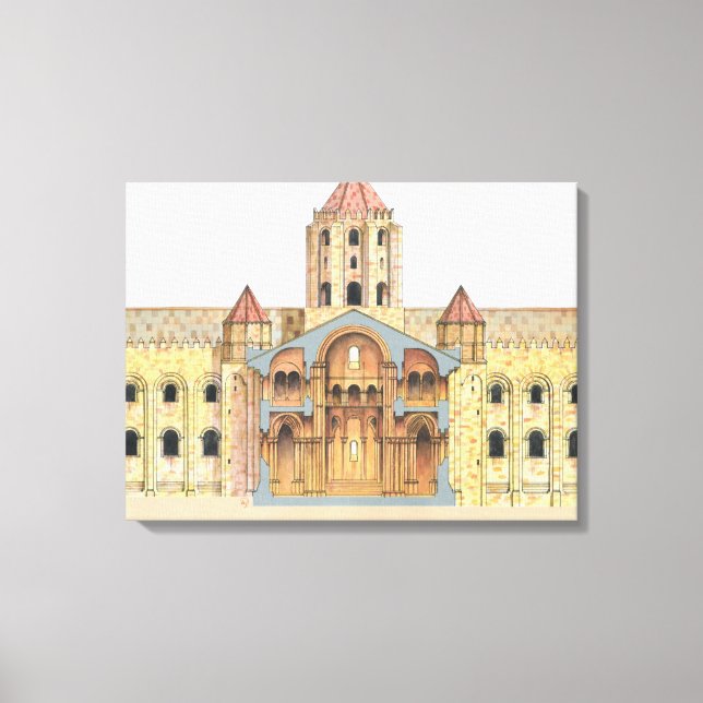 Santiago de Compostela Romanesque Canvas Print (Front)