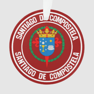 Santiago de Compostela Round Emblem Ornament