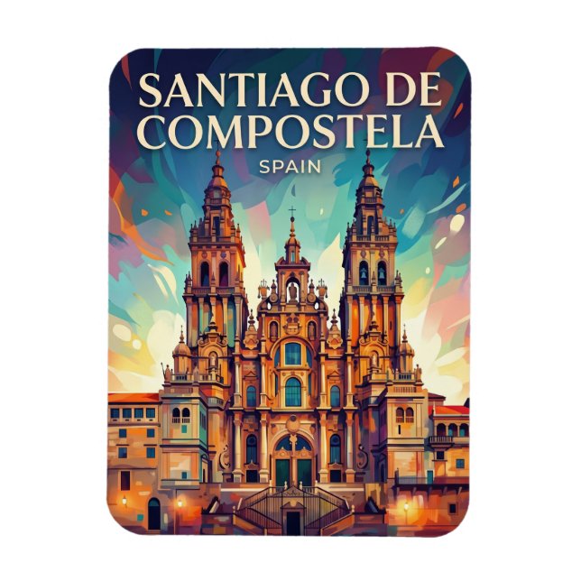 Santiago de Compostela Spain Magnet (Vertical)