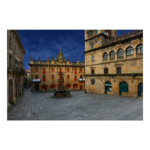 Santiago De Compostela- The Real Spain Poster