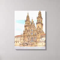 Santiago de Compostela. Western façade. Spain