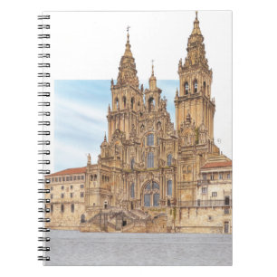 Santiago de Compostela. Western façade. Spain Notebook