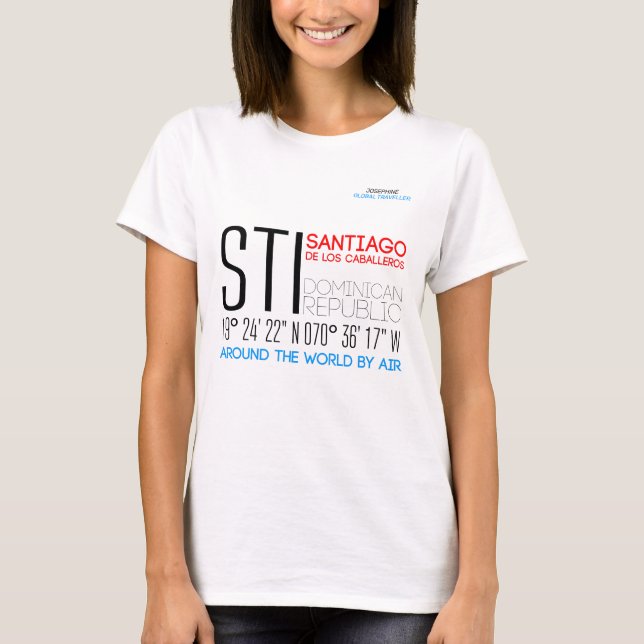 Santiago de los Caballeros, Dominican Republic T-Shirt (Front)