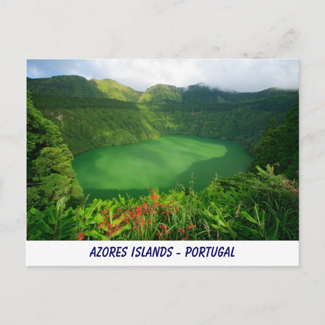 Santiago Lake, Azores Postcard (Front)