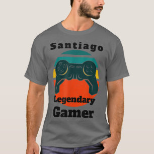 Santiago Legendary Gamer Video Game Player Control T-Shirt
