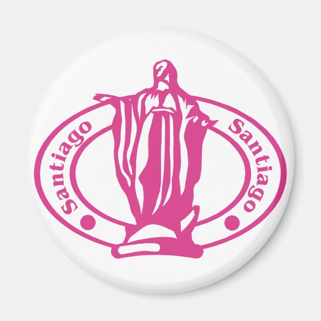 Santiago Stamp Magnet (Front)